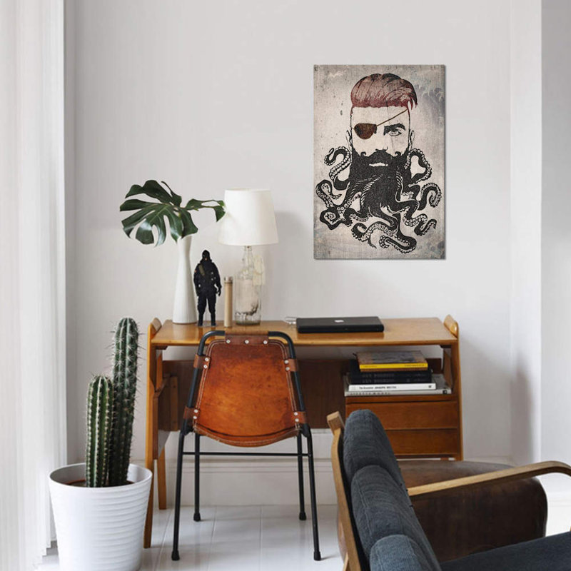 « black airblown », impression sur toile, H 18 po x l 12 po x P 1,5 po, Toile tendue, Pas de tapis