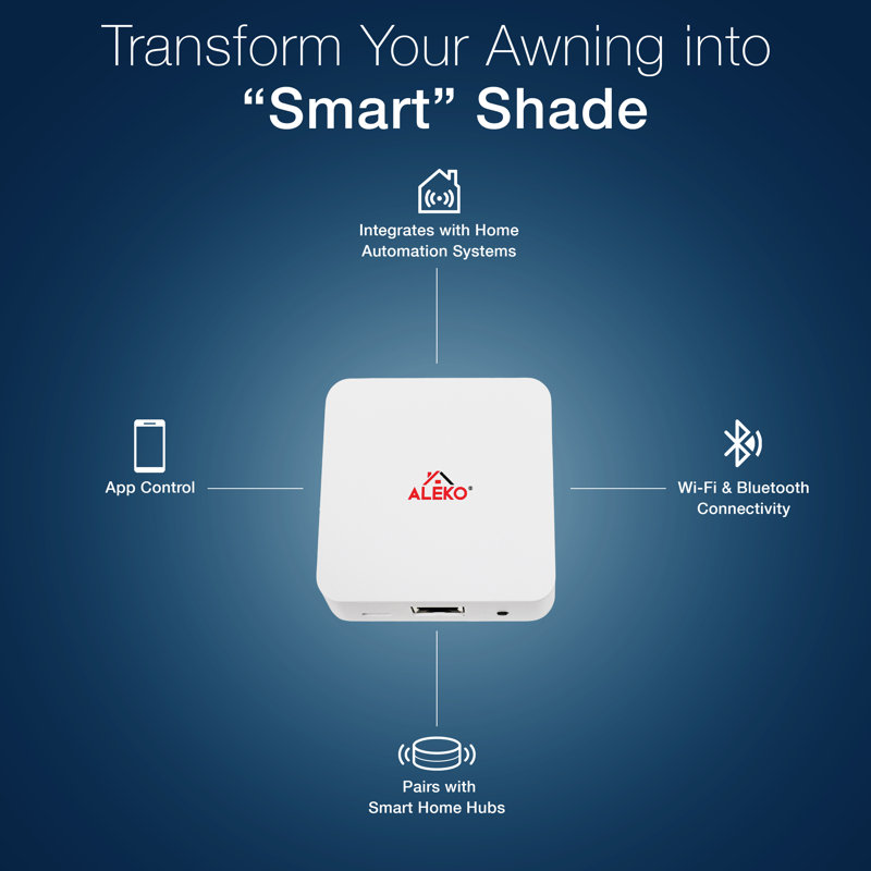 ALEKO White Wi-Fi Smart Hub for Motorized Patio Awnings