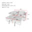Canapé convertible en chenille gris foncé avec table d'appoint, port USB et rangement caché pour la vie moderne-879971269