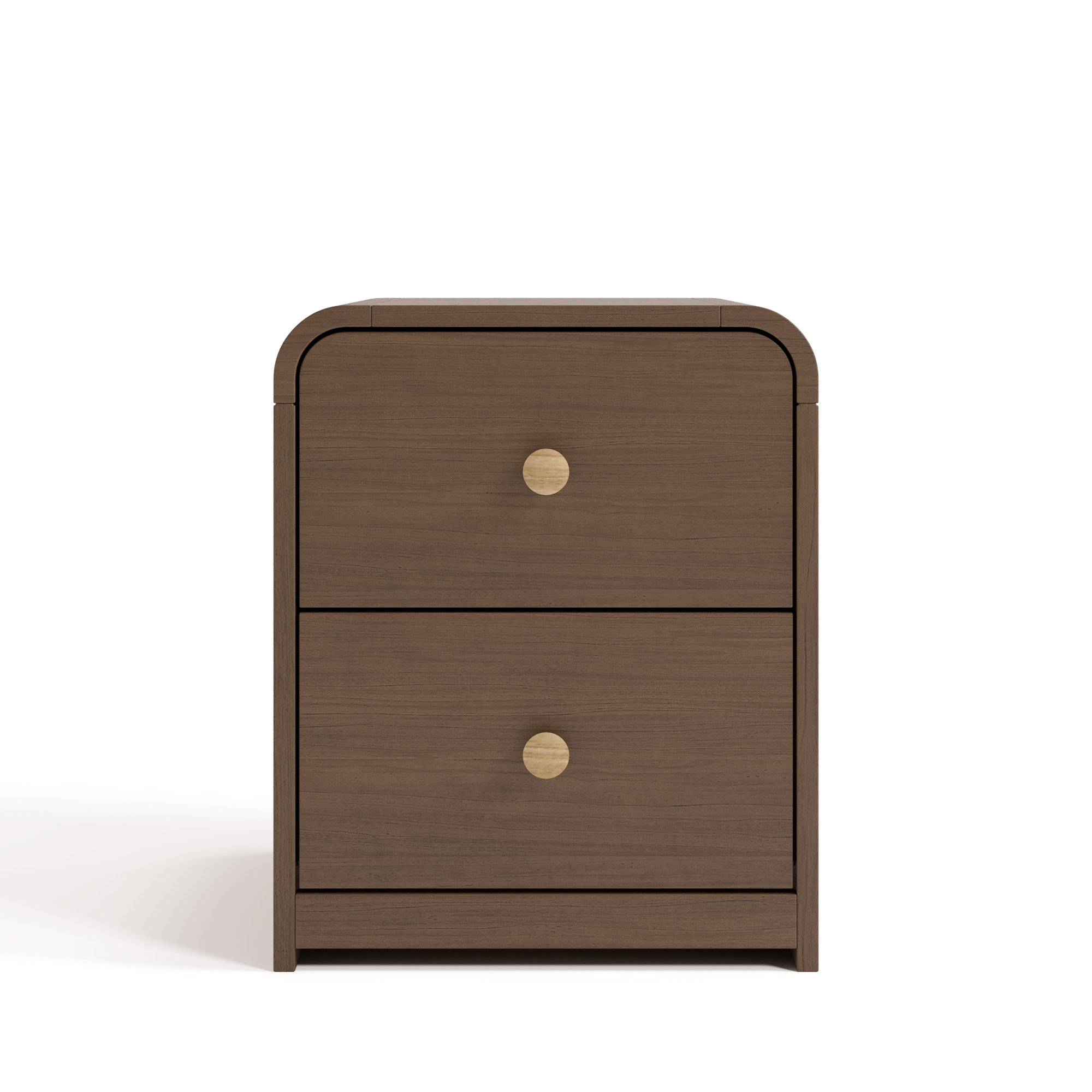 Santos 2-Drawer Nightstand, Hazelnut