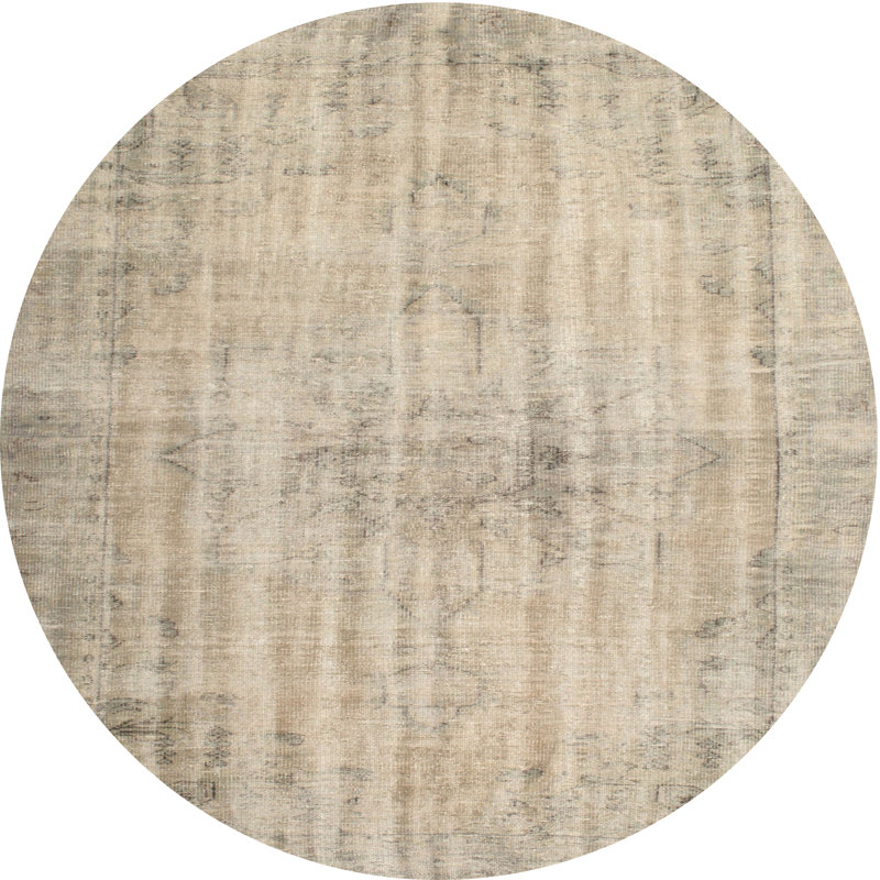Afridi Oriental Indoor Rug, Round 8'