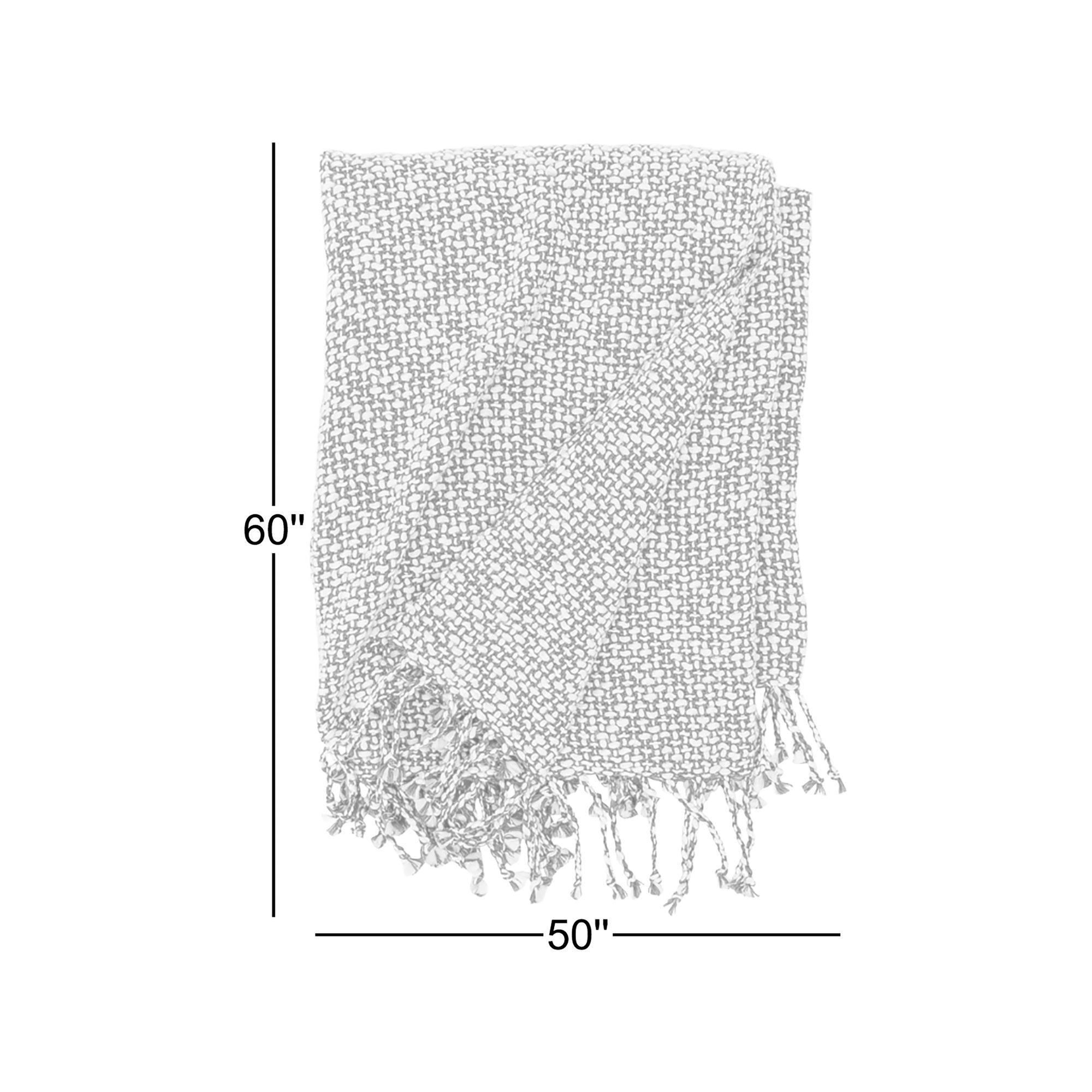 McKellen 100% Cotton Throw, Fawn
