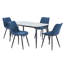 Wenona Stone Top Metal Base Dining Table