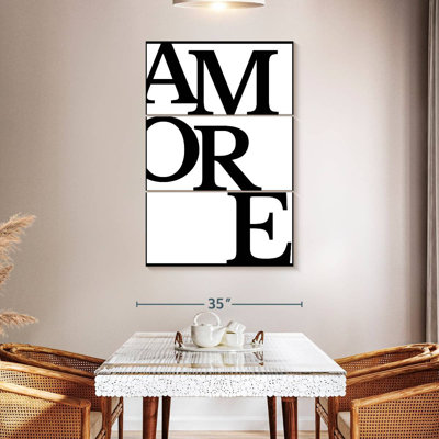 Tergel Amore, typographie