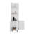 Malibu Freestanding Linen Cabinet, 2-Doors, Open Shelves -White