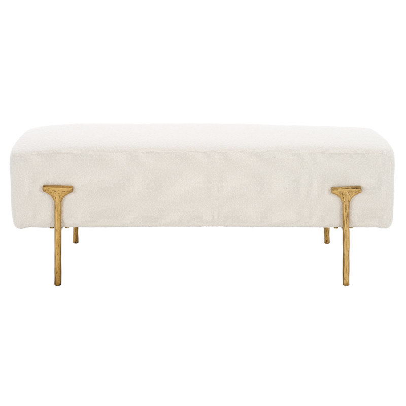 Jessa Boucle Bench, Brass