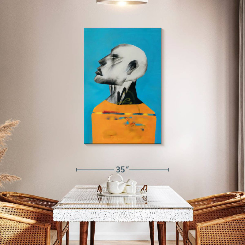 Leisha Yellow Portrait, 45" H x 30" W