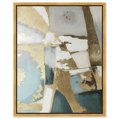 Cristal Pieces Blue Decor Canvas Print by Notoriart