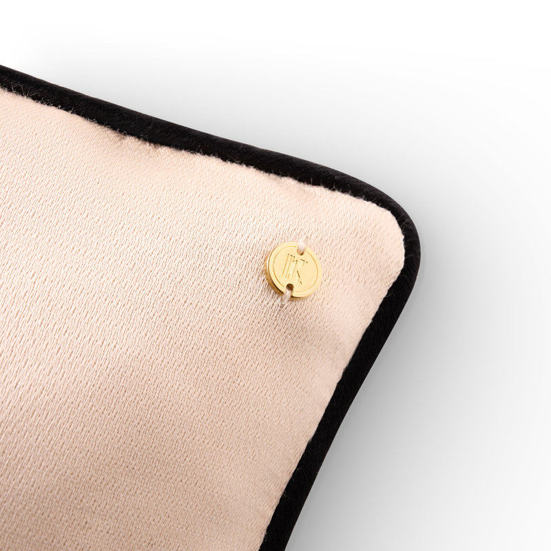 Kutnu Cushion, Cream/Black Striped