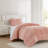 3-Piece King Comforter Set,Pink