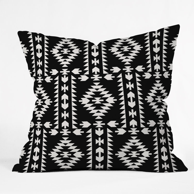Holli Zollinger Geometric Throw Pillow, Black, 18" x 18"