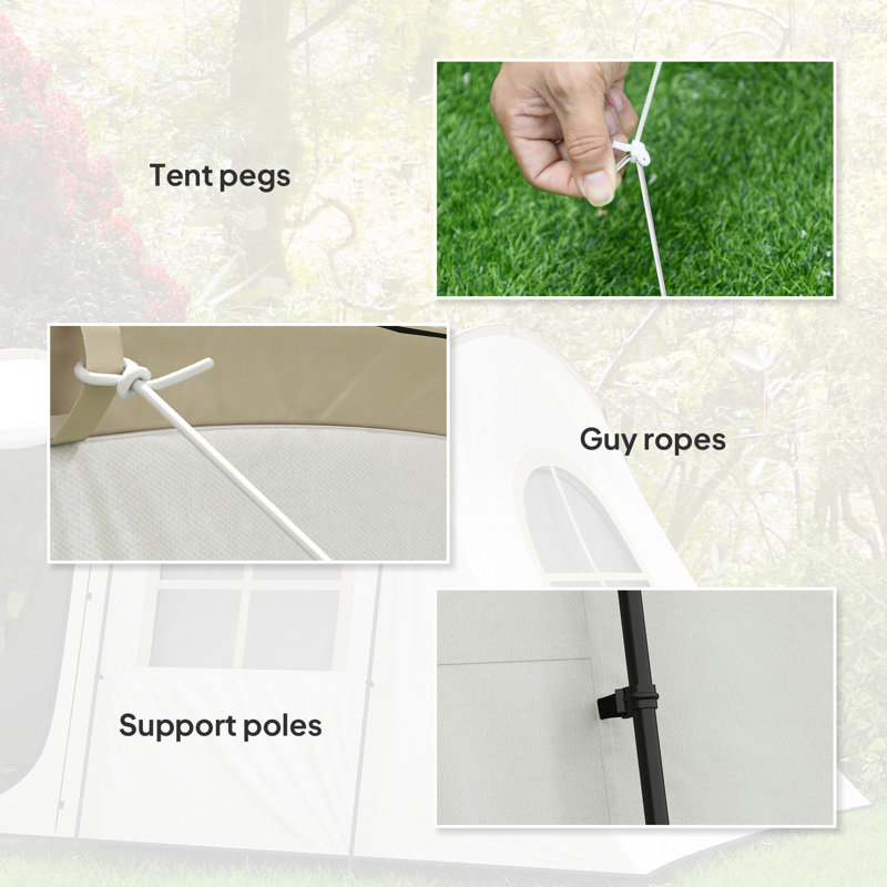 4 Person Tent, Khaki