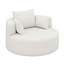 Fauteuil d'appoint pivotant sur 360 °, fauteuil demi-tonneau rond très profond et moderne avec 3 coussins amovibles-811276029