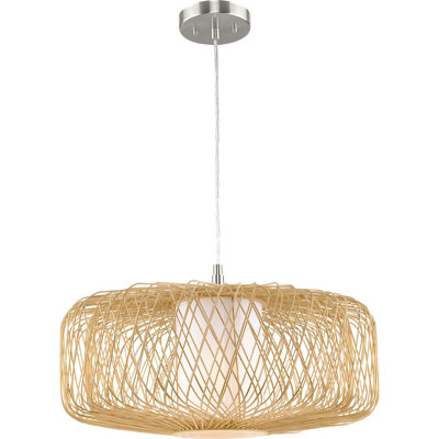 Luminaire suspendu tambour 1 lumière Andric