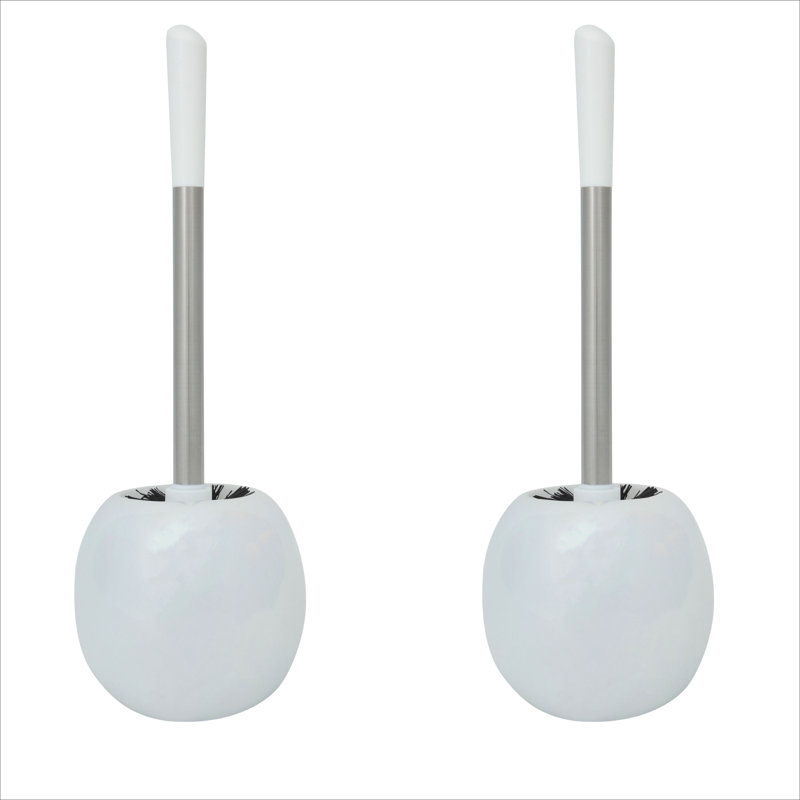 Bath Bliss Toilet Brush And Holder, White