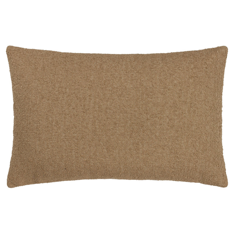 Rectangular Lumbar Cushion, Toffee, Polyester