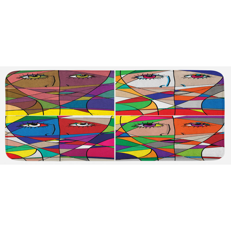 Tapis de cuisine abstrait
