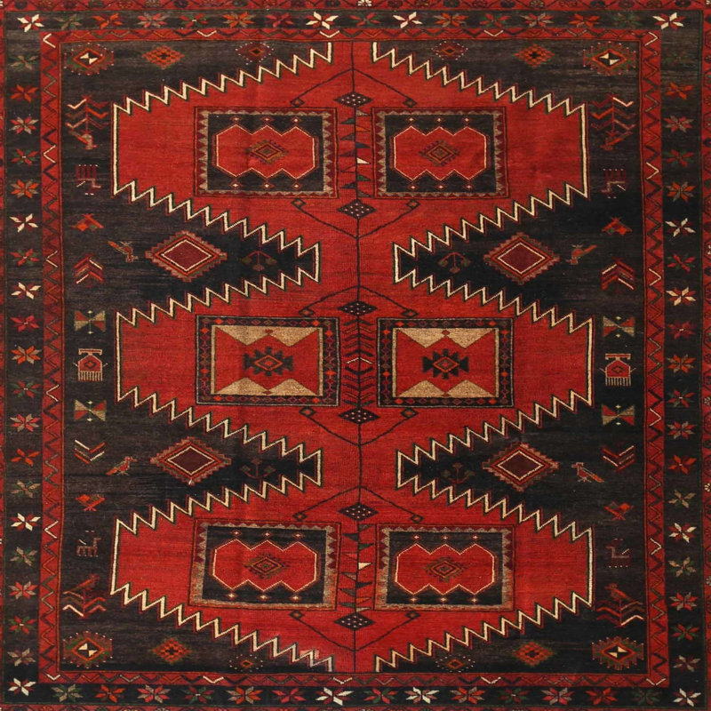 Southwestern Indoor Rug, Square 4'
