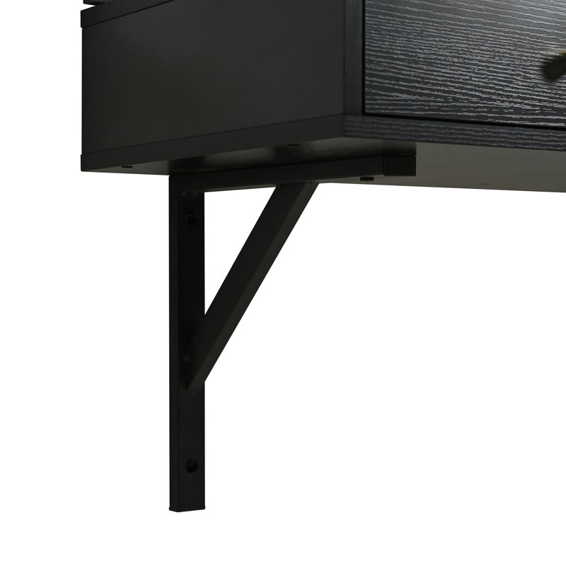 Meuble-lavabo mural 31,5 po Hayley, Noir