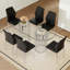 Ensembles de table de salle à manger (doit inclure à la fois la table et la chaise) Maison moderne en verre de 71 pouces