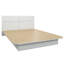 ZEN ALPHA - Lit plateforme avec tête de lit - Assemblage facile, aucun sommier requis-547670296-563770793