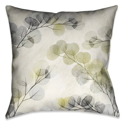 Coussin décoratif d'intérieur Smoky XRay of Eucalyptus Leaves