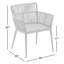 Nette Powder Coated Aluminum Patio Dining Armchair