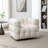 Ashyiah 38" Wide Tufted Swivel Chair with Square Arm-83101704