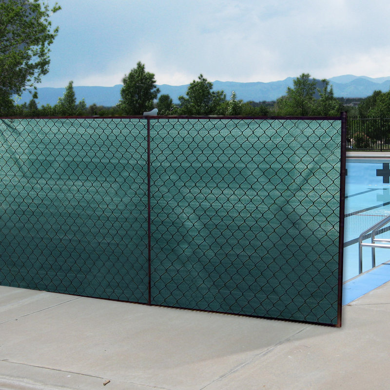 Green HDPE Privacy Fence Screen Netting with Reinforced Grommets