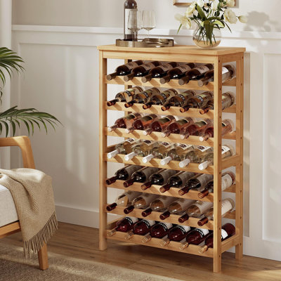 42-Bottle Wine Rack Free Standing Floor