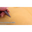 Coussin de sol carré en microfibre, jaune.-587372326