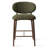 25.5" Modern Counter Height Bar Stools Set Of 6, Upholstered Kitchen Island Stools With Curved Back-1859247723