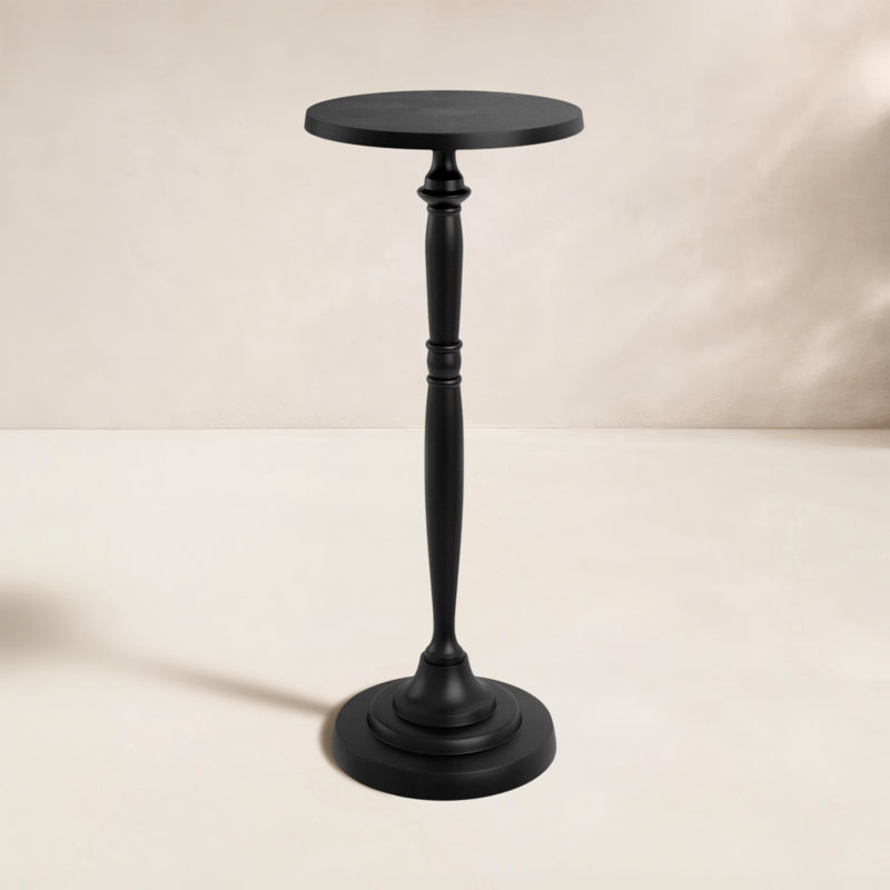 Austie Aluminum Side Table, Black