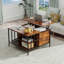 Table basse à plateau relevable avec rangement Farmhouse