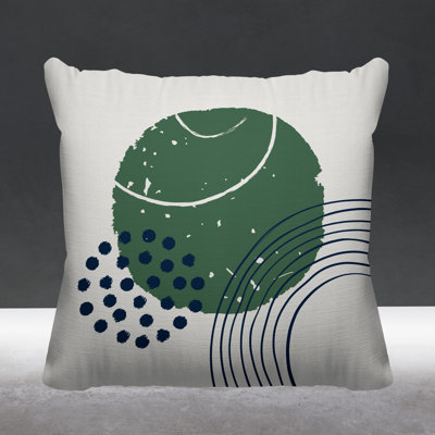 Aida Abstract Outdoor Reversible Throw Pillow