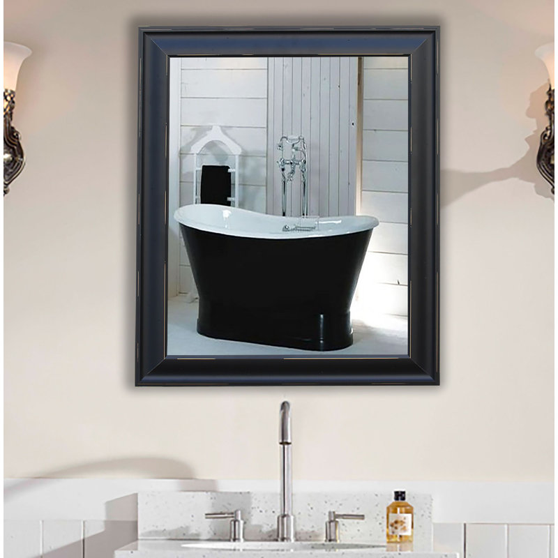 Arlinna Solid Wood Flat Wall Mirror, 45.5" H x 39.5" W