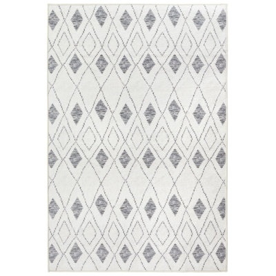 Chandler Ivory Machine Printed Washable Rug