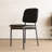32.7 Inch Black Genuine Leather Dining Chair 4 Piece Set With Metal Frame For Kitchen Dining Room Office, Comfortable Durable-134689334