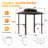 8 Ft. W X 5 Ft. D Aluminum Patio Grill Gazebo