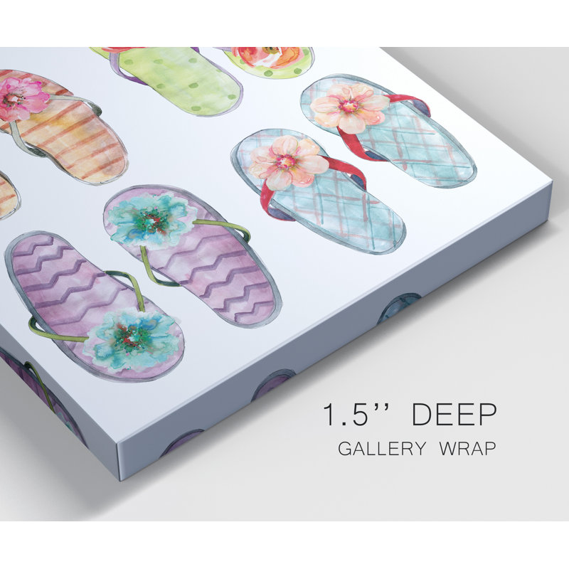 " Flip Flop Fancy ", 16" H x 16" W x 1" D