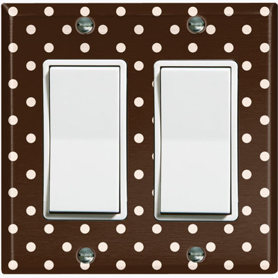 Patterned 2 - Gang Rocker Standard Wall Plate