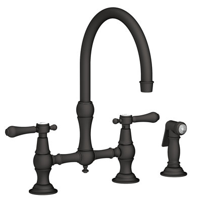 Chesterfield Kitchen Bridge Faucet with Side Spray