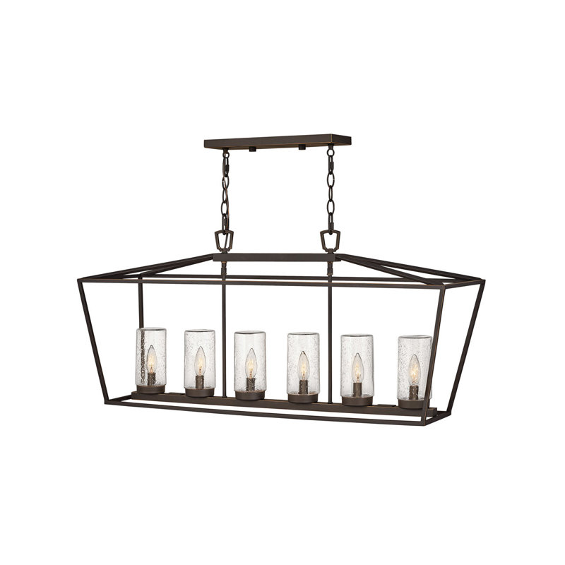 Lanterne suspendue d'extérieur H 18,75 po Hanrietta, Oui, Bronze frotté à l'huile, 5 W