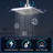 8'' Silver Led Shower Head With 3-color Temperature Control, 360° Rotatable
