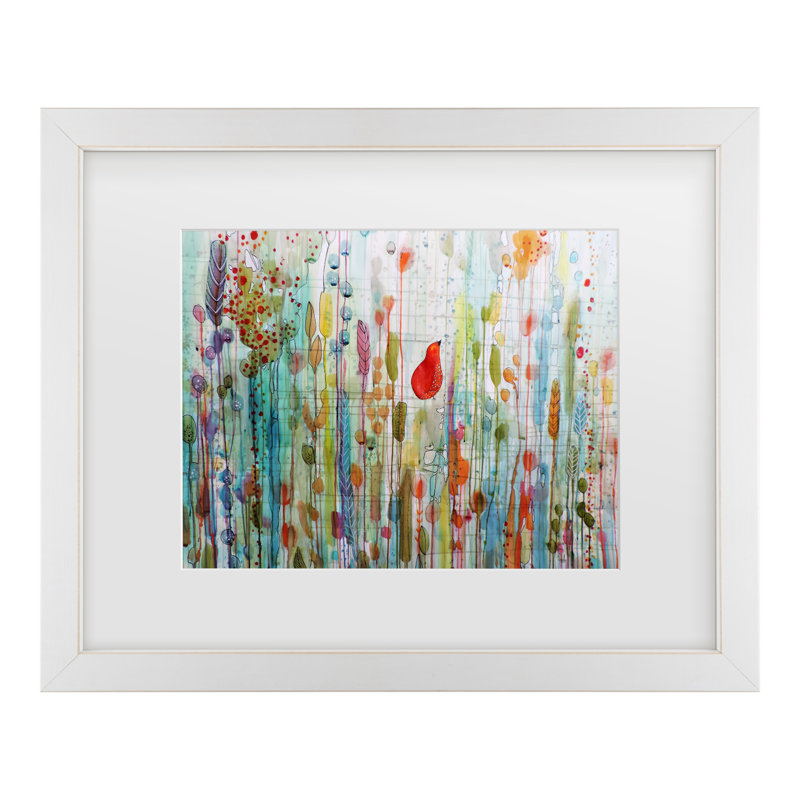 «Une Ame Dans Le Jardin» par Sylvie Demers, Blanc, H 18 po x l 22 po x P 0,75 po