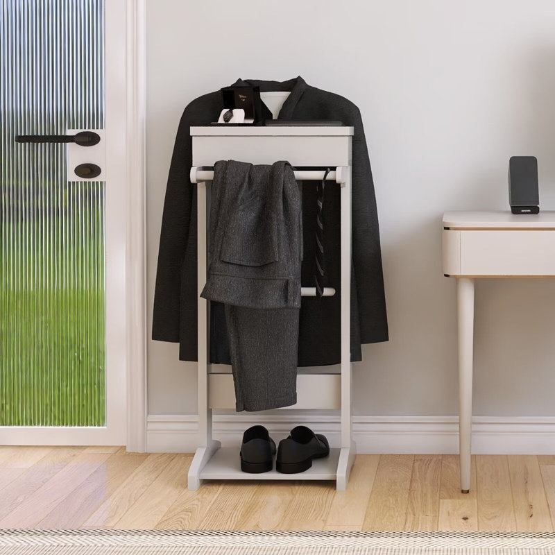 Valet autoportant Alvita, Blanc