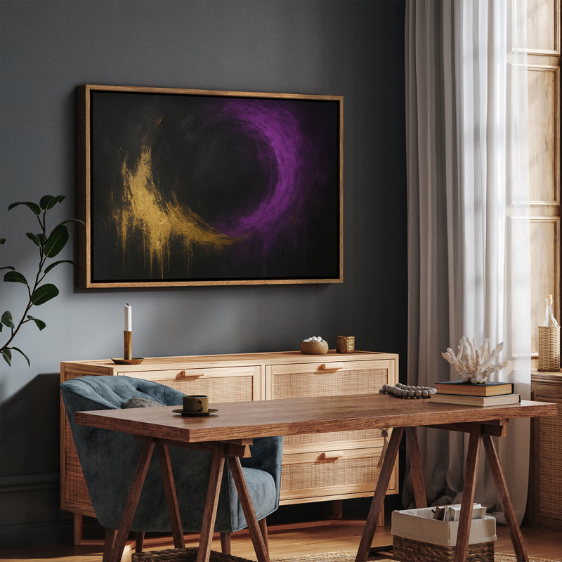 Art mural encadré abstrait rétro antique classique pour chambre à coucher, H 24 po x l 16 po, Naturel