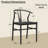 Wishbone Chair Solid Wood Y-Back Dining Chairs-2126938410