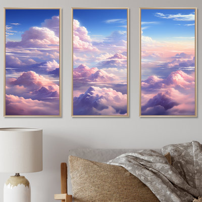 Kawaii Landscape Clouds I - Clouds, art mural sur toile