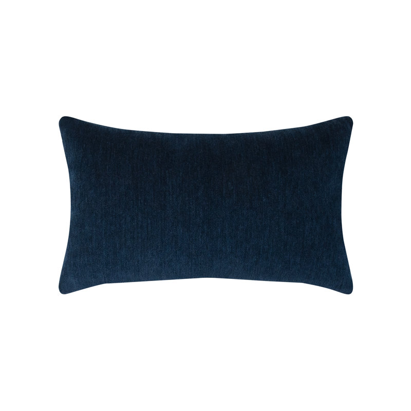 Luxe Velour Outdoor Rectangular Sunbrella® Pillow Cover & Insert, Indigo